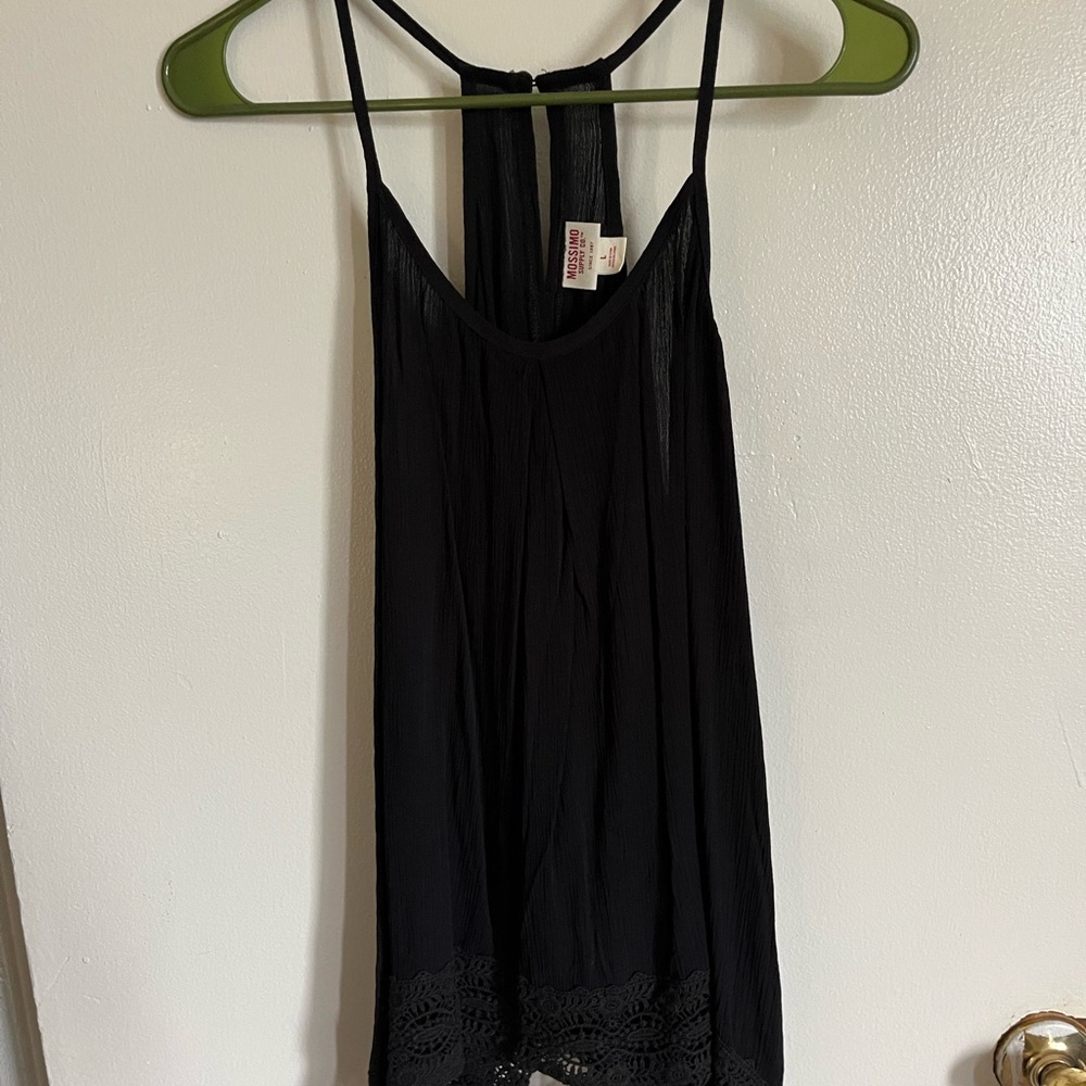 Mossimo Supply Co. Black Textured tunic top - Picture 2 of 4